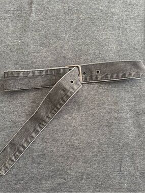 Grey Denim Belt - Casual Adjustable Jean Belt